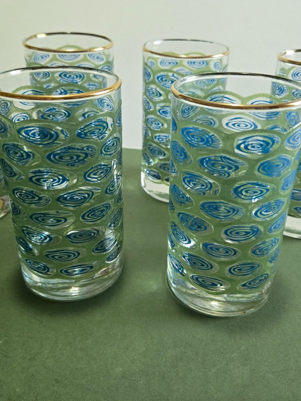 Libbey 'Peacock Swirl' Glass Set